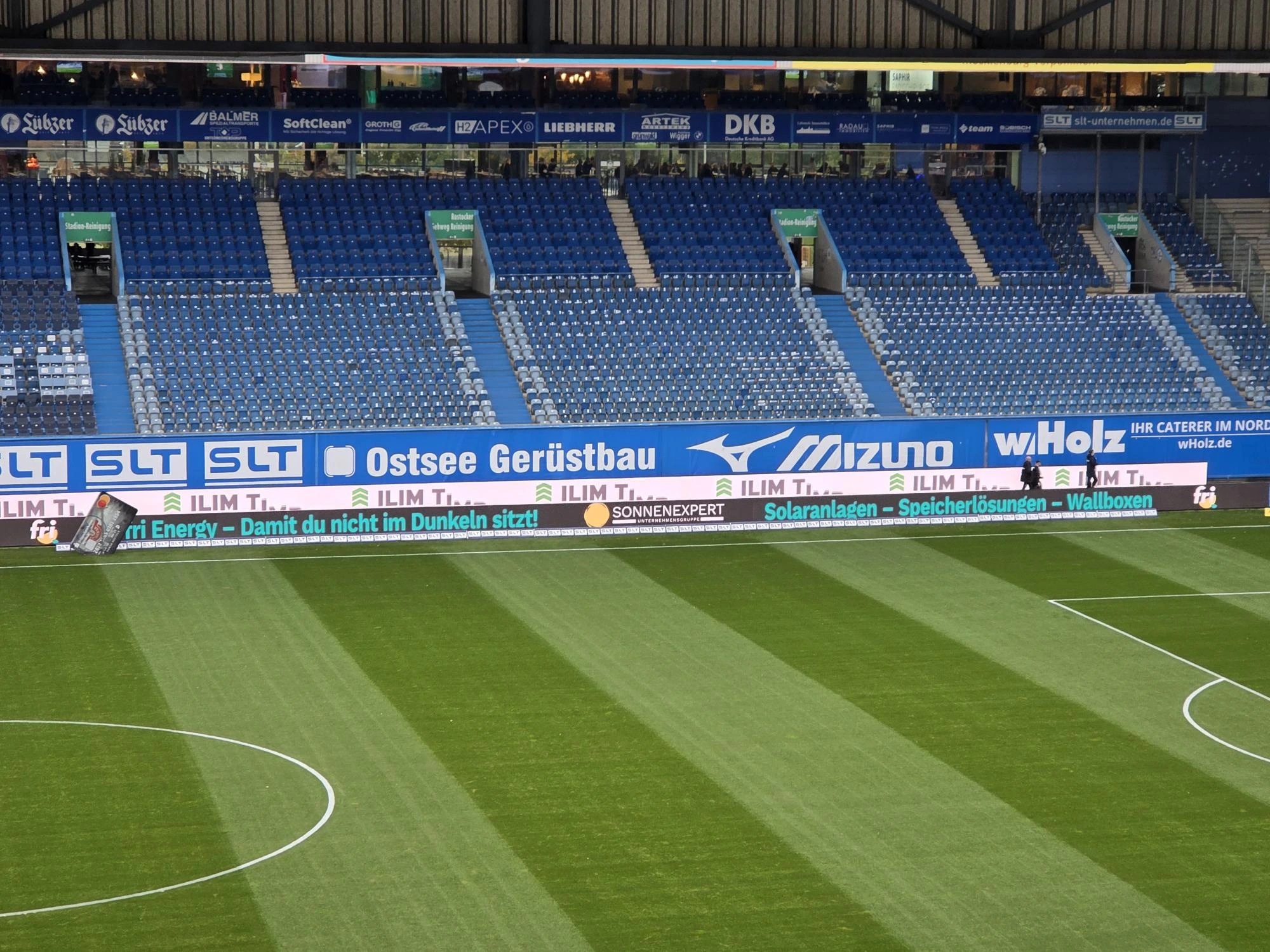 fri Energy Bandenwerbung im Ostseestadion beim F.C. Hansa Rostock