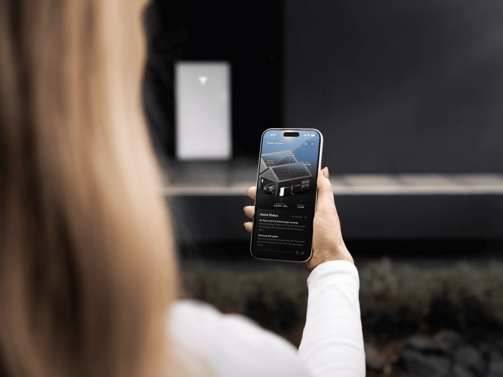 Intelligentes Energiemanagement-System mit der Tesla Energy App​