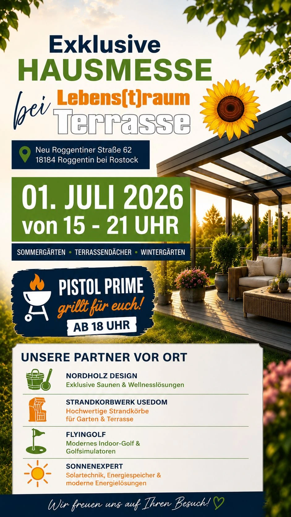 Exclusive in-house exhibition at Lebens[t]raum Terrasse in Roggentin