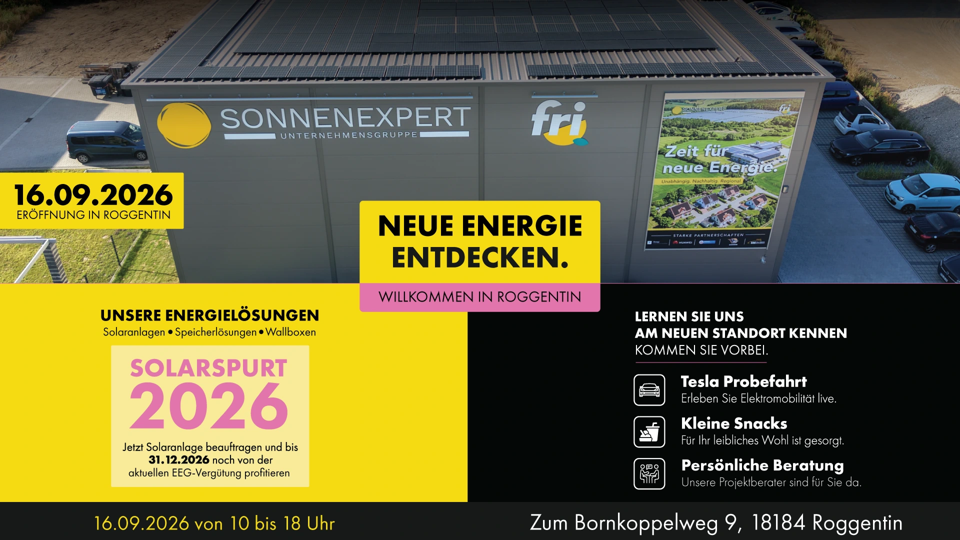 Standorteröffnung in Roggentin bei der Sonnenexpert Unternehmensgrupe - Solarenergie für Zuhause