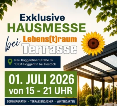 Exklusive Hausmesse bei Lebens[t]raum Terrasse in Roggentin